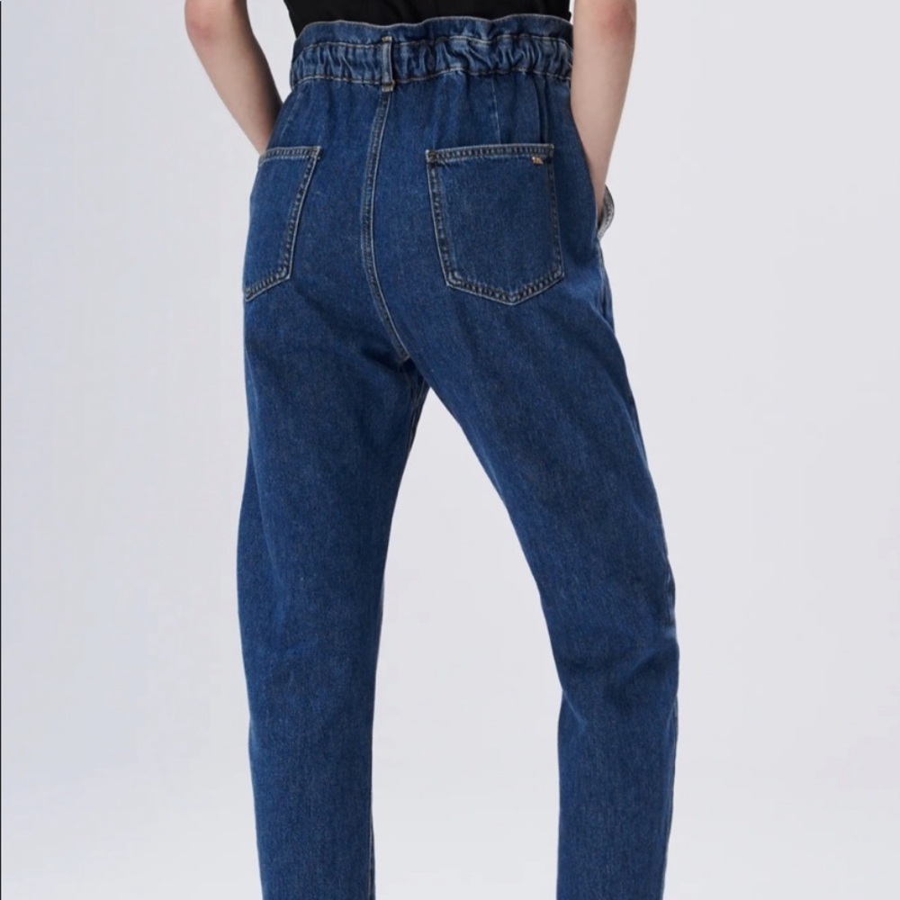 ZARA Oversized Baggy Paperbag Jeans